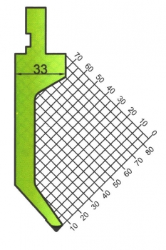 Stempel 85° R:0.6 H: 115mm Länge: 835mm