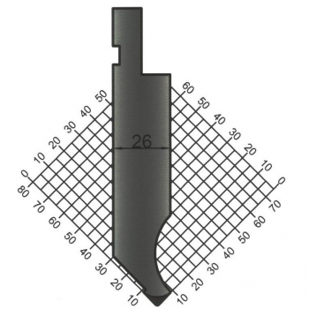 Stempel 88° R:0.8 H: 104.65mm Länge: 835mm