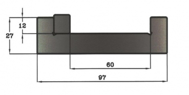 Matrizenhalter  Länge: 2100mm