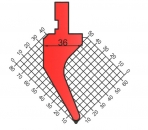 Stempel 60° R:0.8 H: 85mm Länge: 805mm sektioniert / geteilt