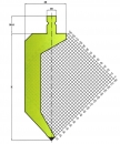 Stempel 86° R:1 H: 220mm Länge: 550mm sektioniert / geteilt