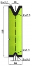 Matrize 50° V8+V16 H: 115mm Länge: 1020mm