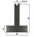 Matrize 60° V8 H: 80mm Länge: 835mm