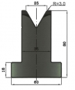 Matrize 60° V25 H: 80mm Länge: 805mm sektioniert / geteilt