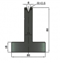 Matrize 30° V6 H: 80mm Länge: 805mm sektioniert / geteilt