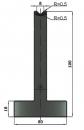 Matrize 90° V8 H: 120mm Länge: 805mm sektioniert / geteilt