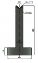 Matrize 88° V12 H: 120mm Länge: 415mm