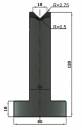 Matrize 88° V16 H: 120mm Länge: 415mm