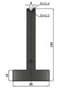 Matrize 60° V6 H: 120mm Länge: 415mm