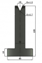 Matrize 45° V12 H: 120mm Länge: 835mm