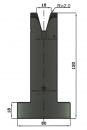 Matrize 30° V16 H: 120mm Länge: 835mm