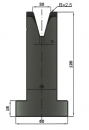 Matrize 30° V20 H: 120mm Länge: 415mm