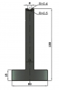 Matrize 88° V6 H: 120mm Länge: 805mm sektioniert / geteilt