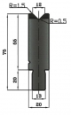 Matrize 88° V12 H: 55mm Länge: 1100mm sektioniert / geteilt