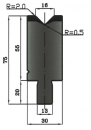 Matrize 88° V16 H: 55mm Länge: 500mm