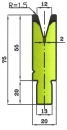 Matrize 30° V12 H: 55mm Länge: 1000mm