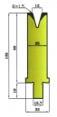 Matrize 30° V12 H: 90mm Länge: 550mm sektioniert / geteilt