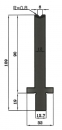 Matrize 78° V16 H: 90mm Länge: 550mm sektioniert / geteilt