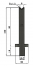 Matrize 78° V8 H: 90mm Länge: 508mm