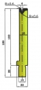 Matrize 30° V4 H: 100mm Länge: 550mm sektioniert / geteilt