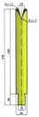 Matrize 30° V10 H: 150mm Länge: 550mm sektioniert / geteilt