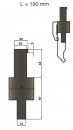 Adapter  H: 67mm Länge: 150mm