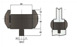 Matrizenadapter   H: 40mm Länge: 415mm